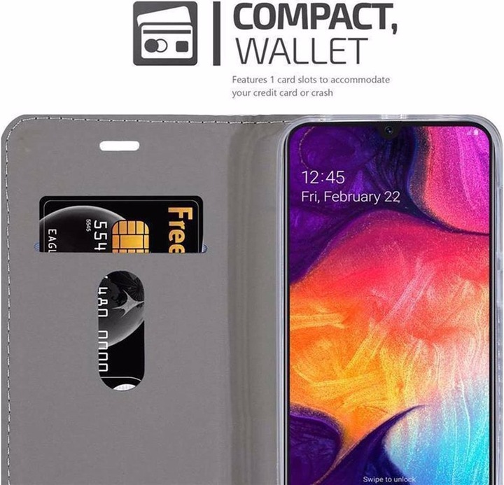 Produktbild Cadorabo Book Jeans Optik Cover (Samsung Galaxy A50)