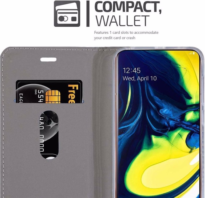 Produktbild Cadorabo Book Jeans Optik Cover (Samsung Galaxy A80)