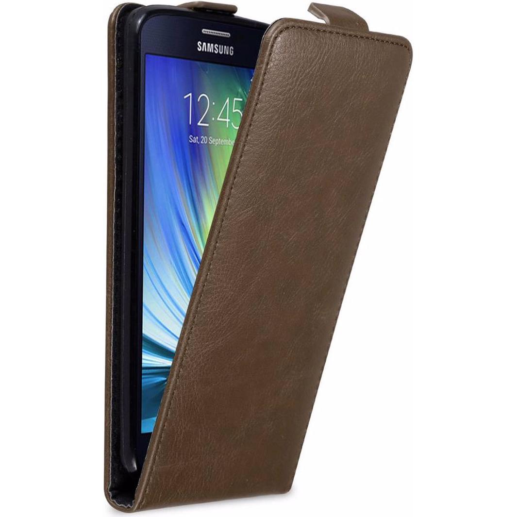 Cadorabo Flip wie Invisible Cover (Samsung Galaxy A8 (2018)), Smartphone Hülle, Braun