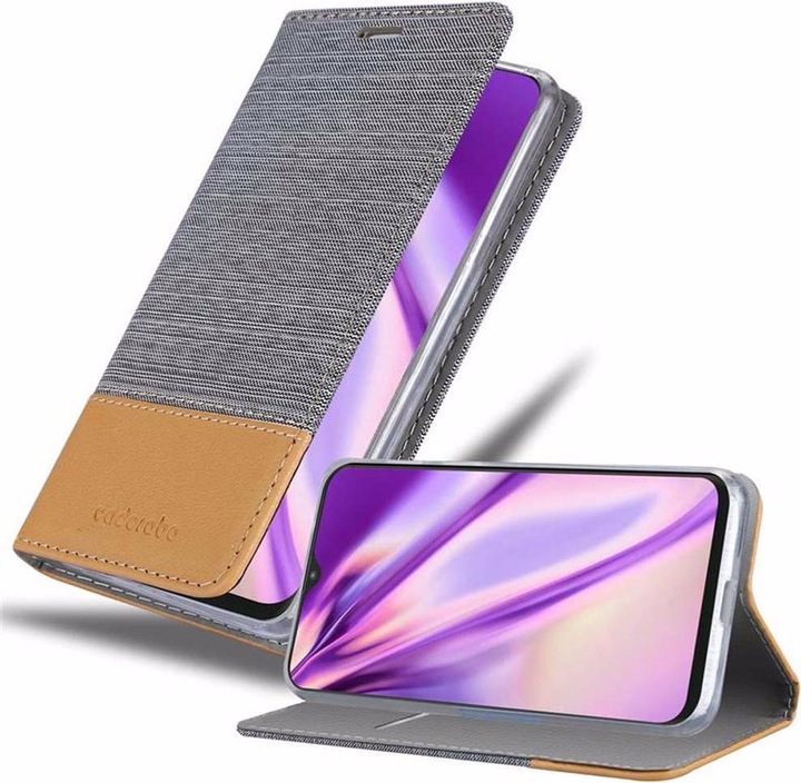 Produktbild Cadorabo Book Jeans Optik Cover (Samsung Galaxy A10, HTC One M10)