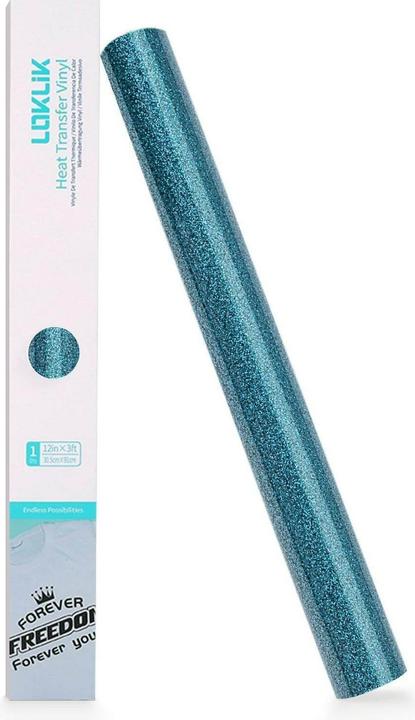 Actual product image Loklik Heat Transfer Vinyl Glitter - Light Blue (1 pcs.)
