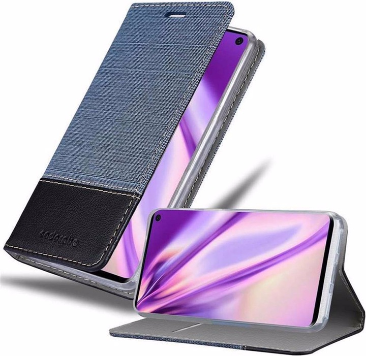 Produktbild Cadorabo Book Jeans Optik Cover (Samsung Galaxy S10+)
