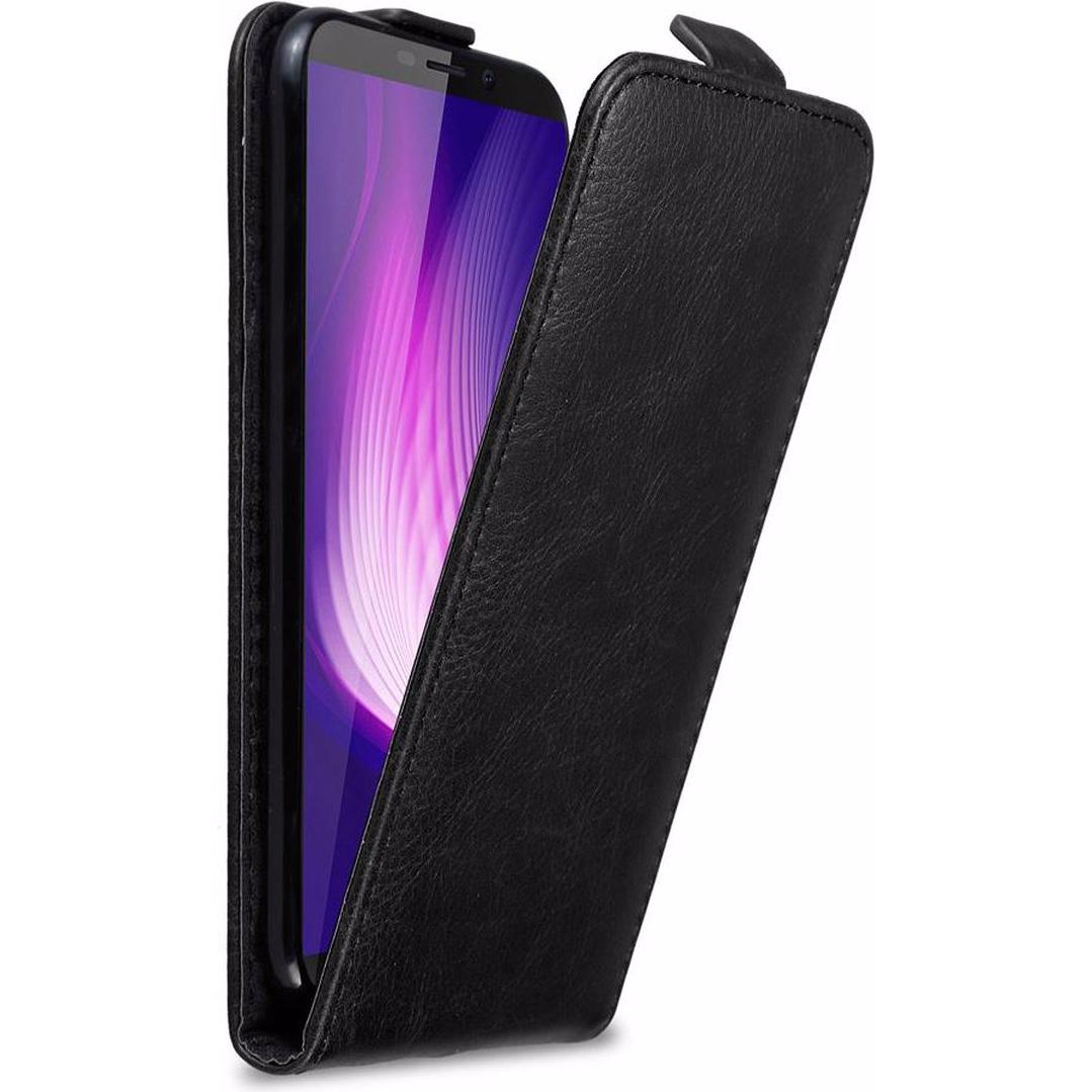 Cadorabo Flip wie Invisible Cover (Huawei Nova), Smartphone Hülle, Schwarz