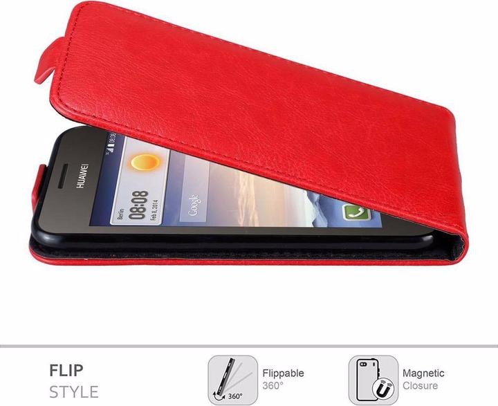 Actual product image Cadorabo Flip like Invisible Cover (Huawei Ascend Y330, Huawei Ascend Y360)