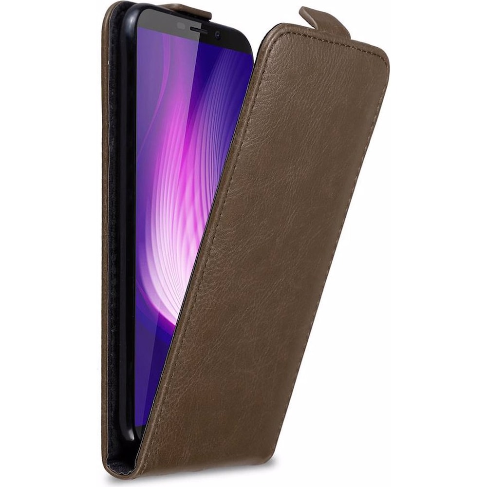 Cadorabo Flip wie Invisible Cover (Huawei Nova), Smartphone Hülle, Braun