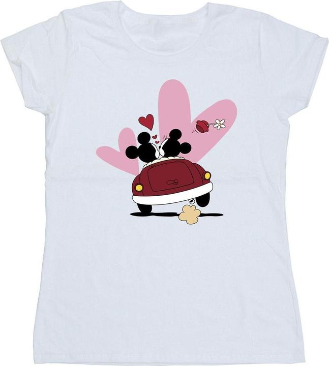Actual product image Disney Womens/Ladies Mickey Mouse Car Print Cotton T-Shirt (XXL)