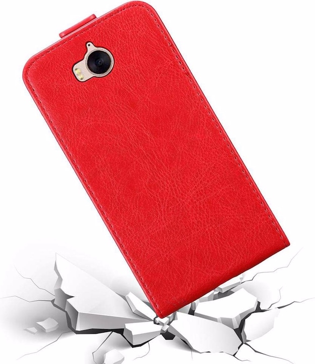 Produktbild Cadorabo Flip wie Invisible Cover (Huawei Y5 (2017), Huawei Y6 (2017))