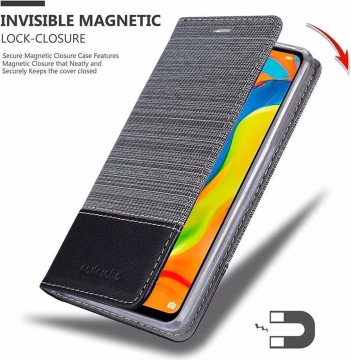 Produktbild Cadorabo Book Jeans Optik Cover (Huawei P30 Lite)