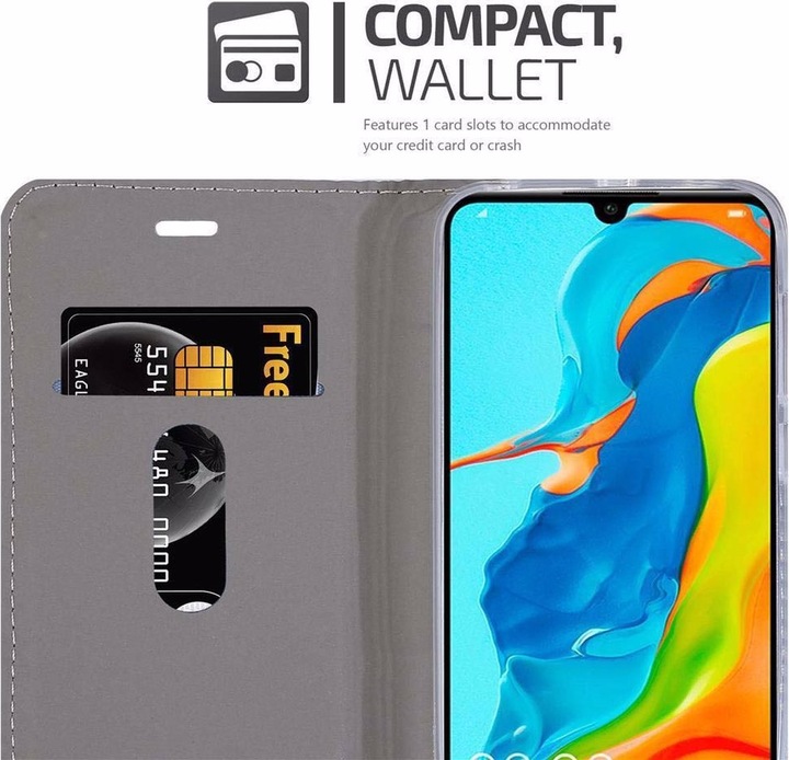 Produktbild Cadorabo Book Jeans Optik Cover (Huawei P30 Lite)