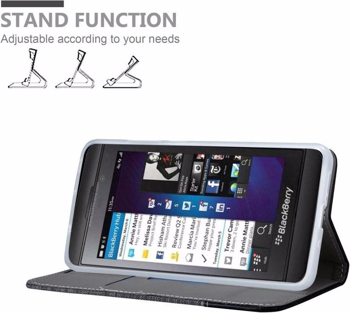 Actual product image Cadorabo Book Jeans Optics Cover (Blackberry Z10)