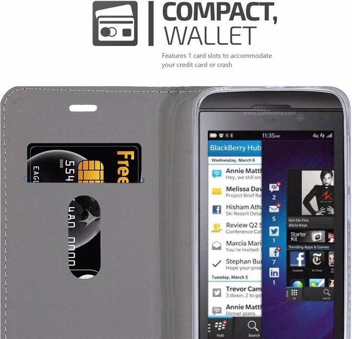 Actual product image Cadorabo Book Jeans Optics Cover (Blackberry Z10)
