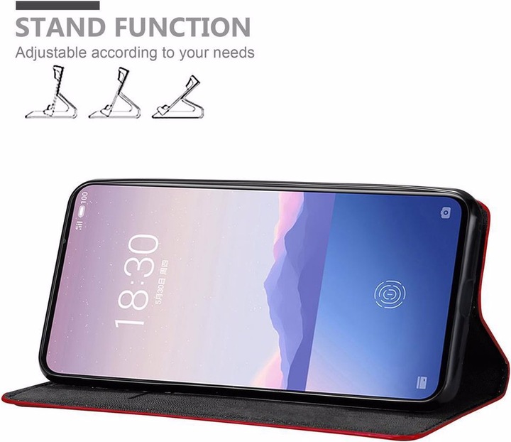 Actual product image Cadorabo Book Invisible Magnet Cover (Meizu 16Xs)