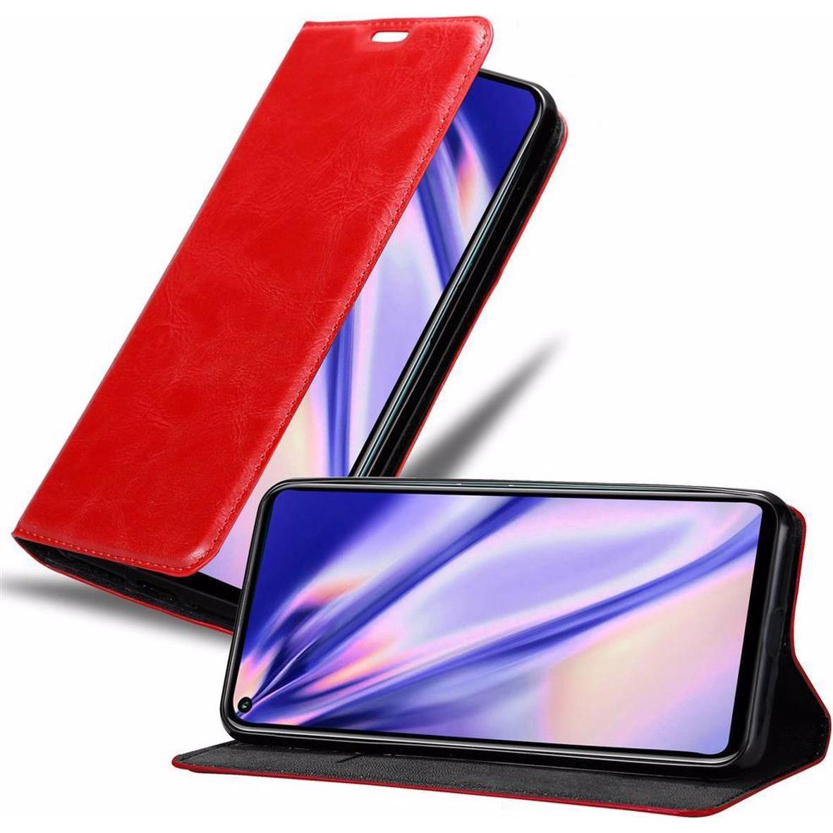 Cadorabo Book Invisible Magnet Cover (Honor 20 Pro), Smartphone Hülle, Rot