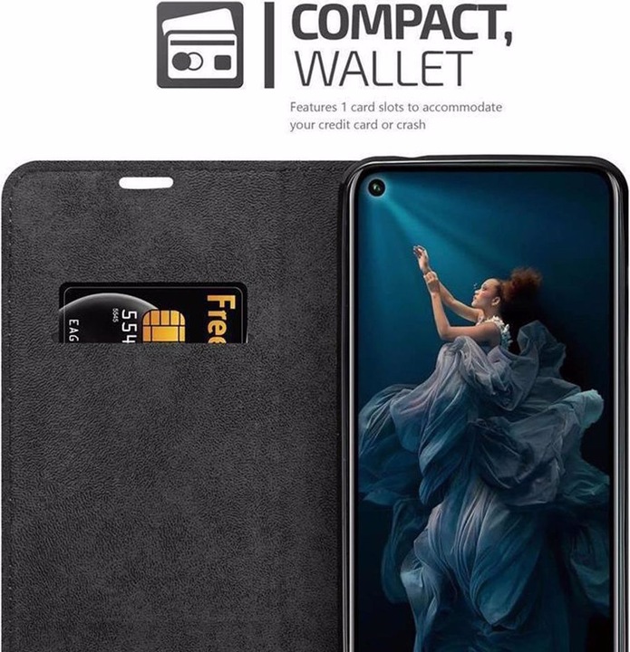Actual product image Cadorabo Book Invisible Magnet Cover (Honor 20 Pro)
