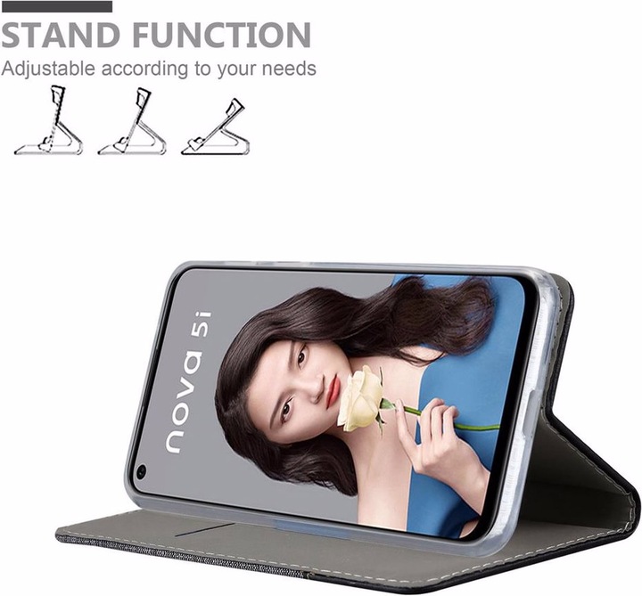Produktbild Cadorabo Book Jeans Optik Cover (Huawei P20 Lite, Huawei Nova 5i)