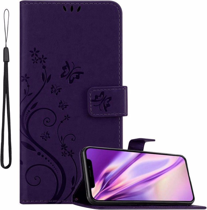 Produktbild Cadorabo Flower Book Cover (Apple iPhone XS)