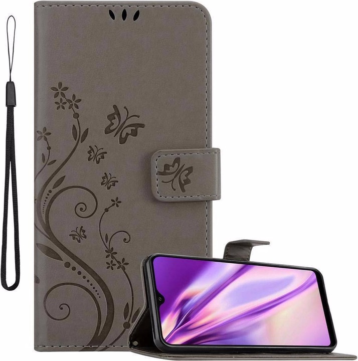 Actual product image Cadorabo Flower Book Cover (Samsung Galaxy M20)