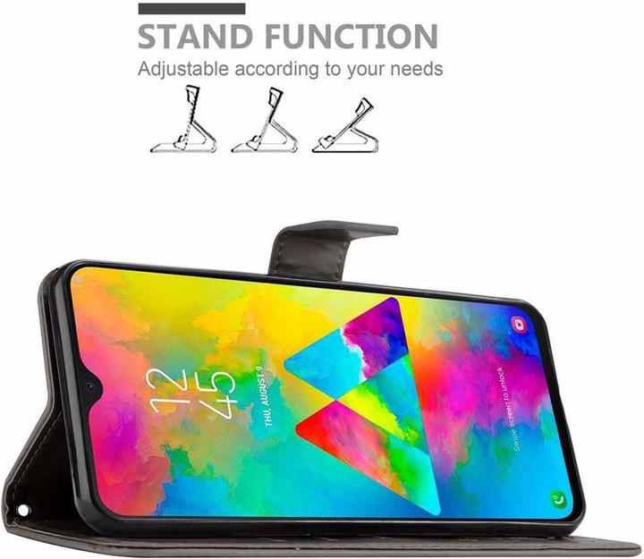 Actual product image Cadorabo Flower Book Cover (Samsung Galaxy M20)