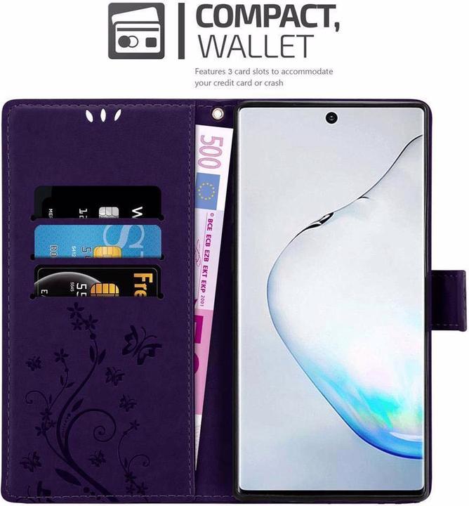 Actual product image Cadorabo Flower Book Cover (Samsung Galaxy Note 10 Plus)