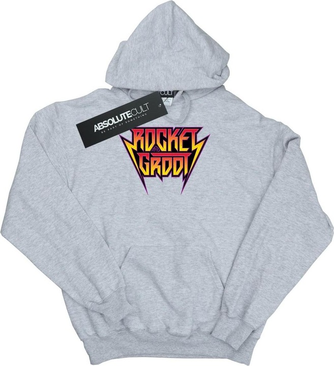 Produktbild Guardians Of The Galaxy Vol. 2 Rocket And Groot Metal Logo Kapuzenpullover Jungen (152, 158)