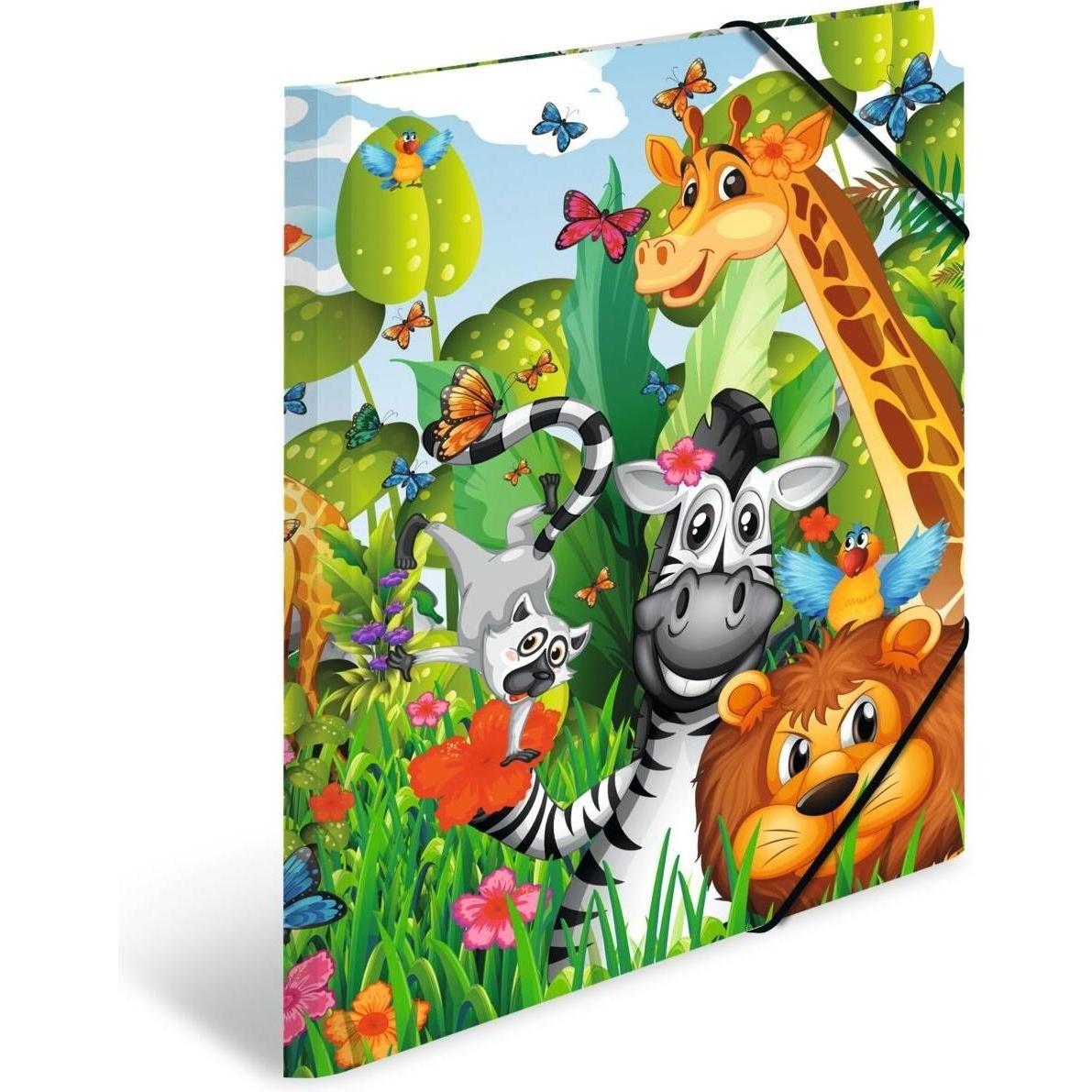 Herma, Mappe, Gummibandmappe Dschungel A3, Mehrfarbig (A3, 1 x)