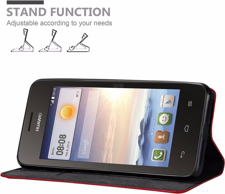 Produktbild Cadorabo Book Invisible Magnet Cover (Huawei Ascend Y330, Huawei Ascend Y360)