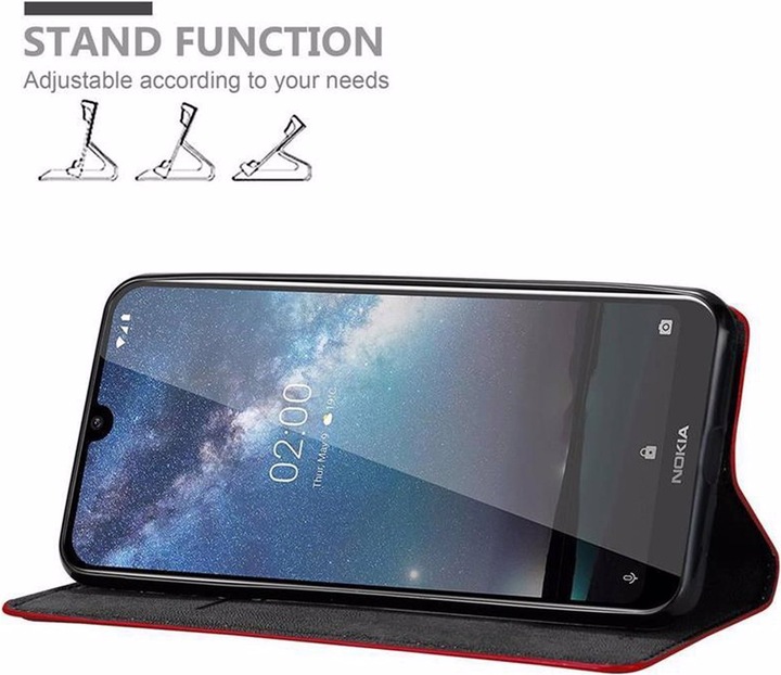 Actual product image Cadorabo Book Invisible Magnet Cover (Nokia 2.2)