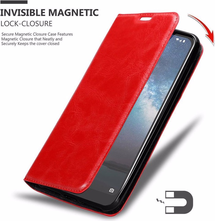 Actual product image Cadorabo Book Invisible Magnet Cover (Nokia 2.2)