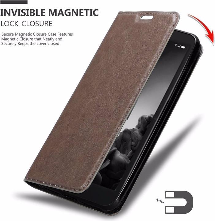 Actual product image Cadorabo Book Invisible Magnet Cover (Alcatel 1C (2019))