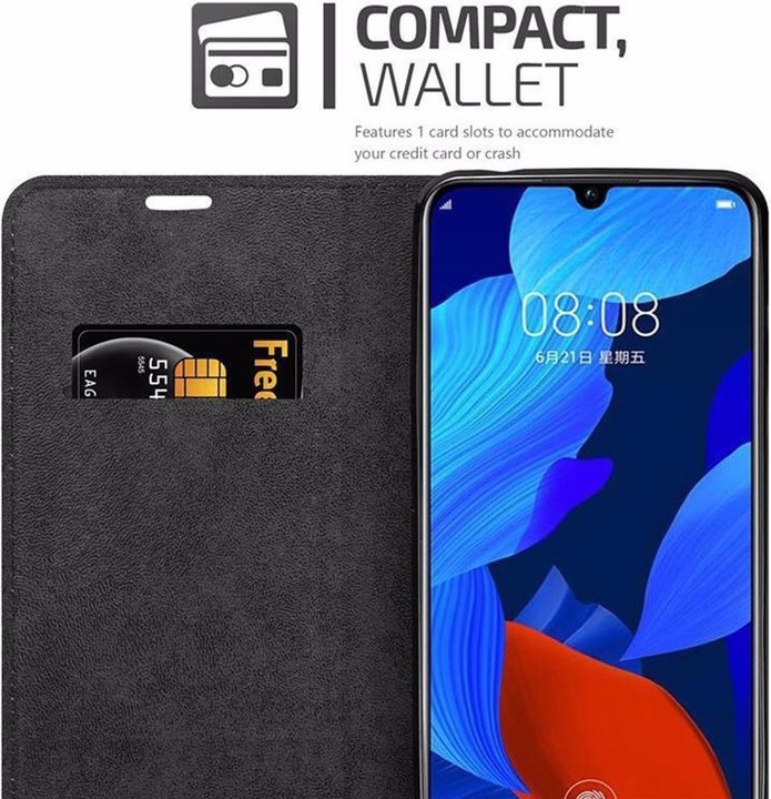 Actual product image Cadorabo Book Invisible Magnet Cover (Huawei Nova 5, Huawei Nova 5 Pro)