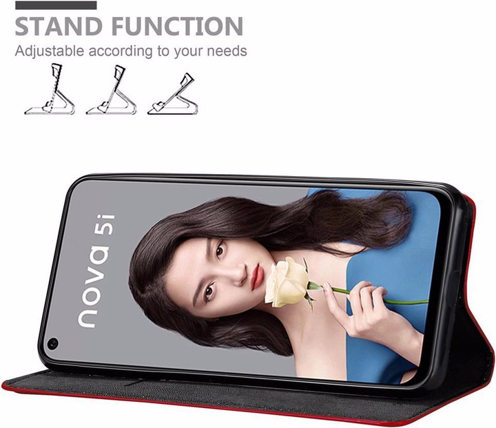 Actual product image Cadorabo Book Invisible Magnet Cover (Huawei P20 Lite, Huawei Nova 5i)