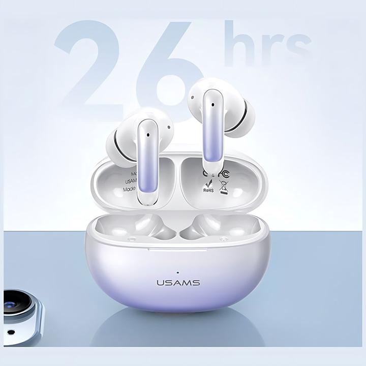Actual product image Usams Słuchawki Bluetooth 5.3 TWS X-don series bezprzewodowe czarny/black BHUENCXD01 (US-XD19) (26 h, Wireless)