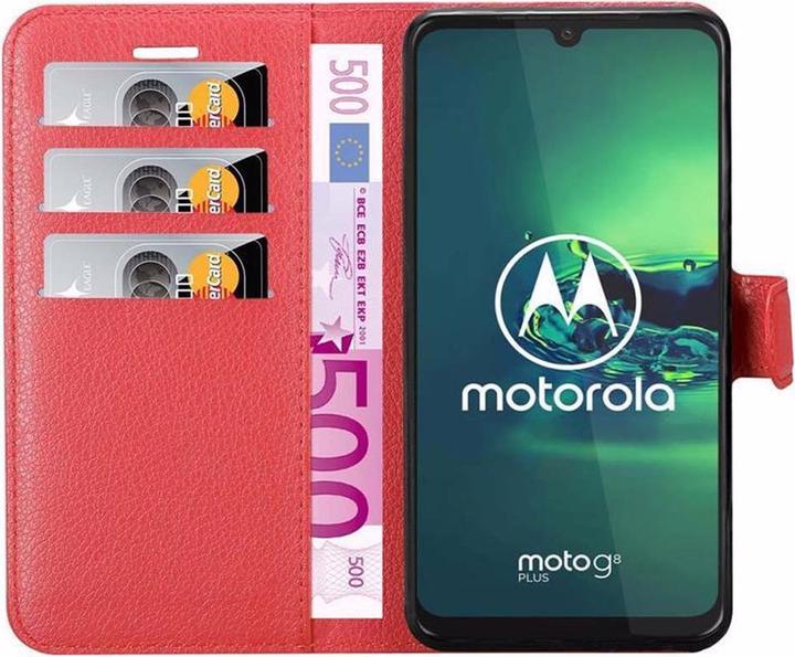 Actual product image Cadorabo Book with stand function cover (Motorola Moto G8 Plus)
