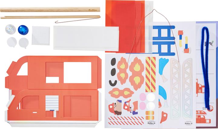 Actual product image Folia DIY Laterne FIRE ENGINE