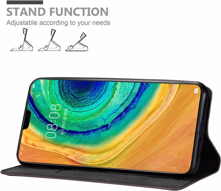 Actual product image Cadorabo Book Invisible Magnet Cover (Mate 30)