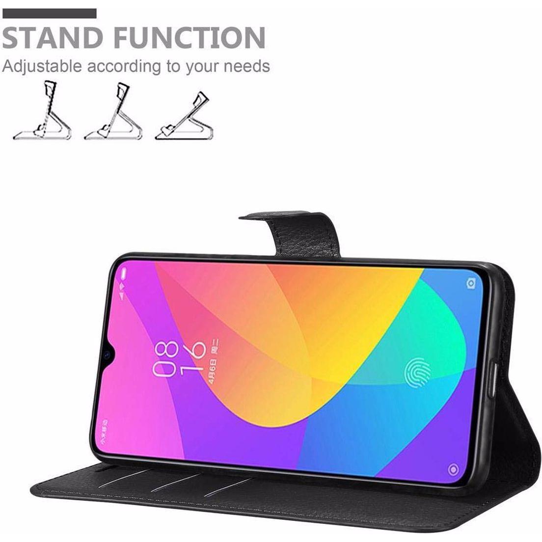 Thumbnail - Cadorabo Book mit Standfunktion Cover (Xiaomi Mi CC9), Smartphone Hülle, Schwarz