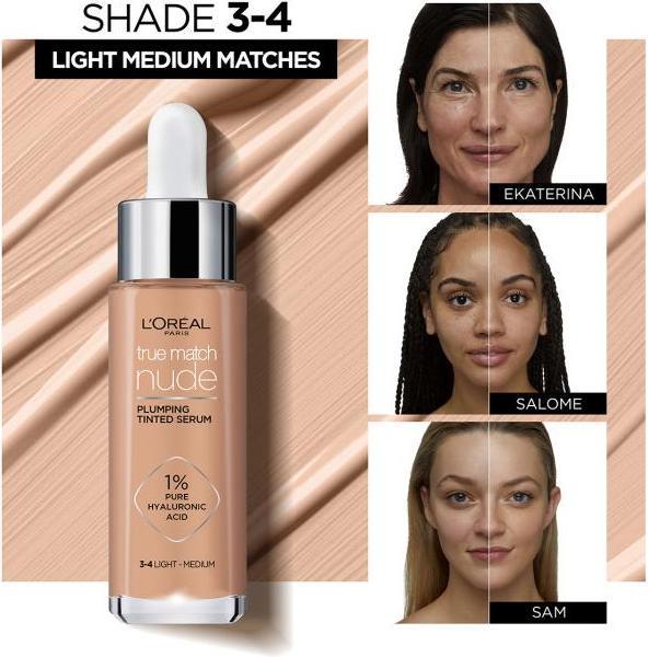 Actual product image L'Oréal Paris Perfect Match tinted serum (45385 light-medium)