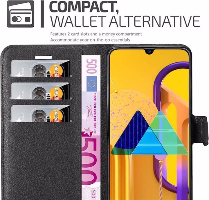 Actual product image Cadorabo Book with stand function cover (Samsung Galaxy M30s)