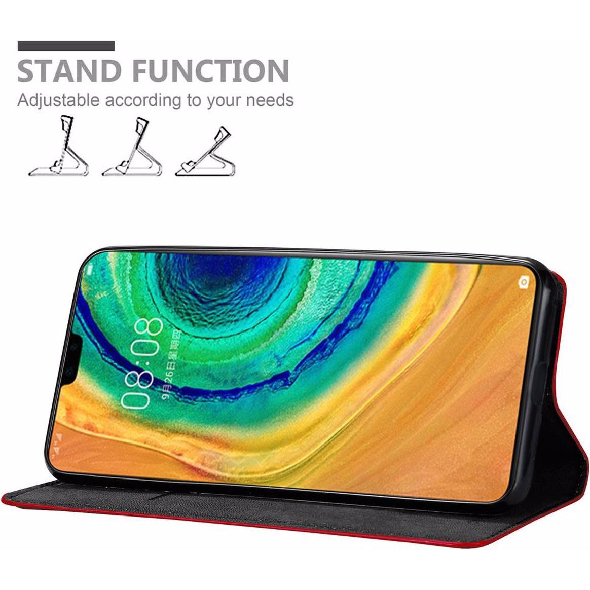 Thumbnail - Cadorabo Book Invisible Magnet Cover (Huawei Mate 30), Smartphone Hülle, Rot