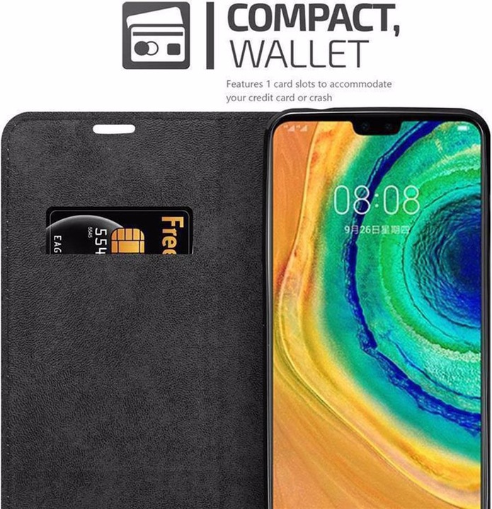 Actual product image Cadorabo Book Invisible Magnet Cover (Mate 30)