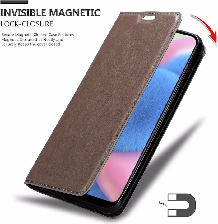 Actual product image Cadorabo Book Invisible Magnet Cover (Samsung Galaxy A30s)