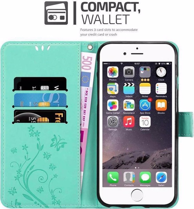 Produktbild Cadorabo Flower Book Cover (Apple iPhone 6)