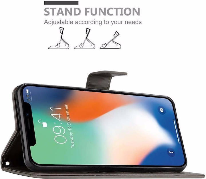 Produktbild Cadorabo Flower Book Cover (Apple iPhone XS Max)