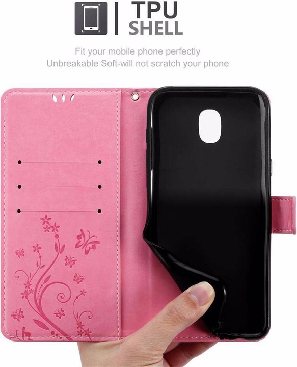 Produktbild Cadorabo Flower Book Cover (Samsung Galaxy J5 (2017))