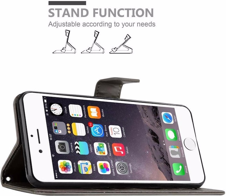 Actual product image Cadorabo Flower Book Cover (Apple iPhone 6 Plus, Apple iPhone 6s Plus)