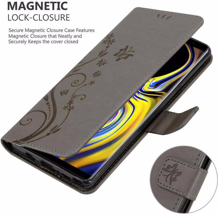 Actual product image Cadorabo Flower Book Cover (Samsung Galaxy Note 9)