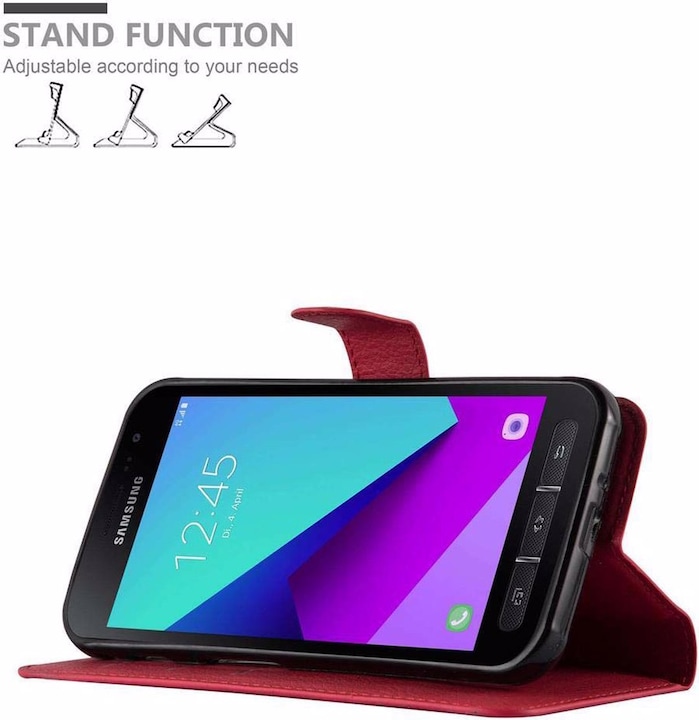 Actual product image Cadorabo Book with stand function cover (Samsung Galaxy Xcover 4s, Samsung Galaxy Xcover 4)