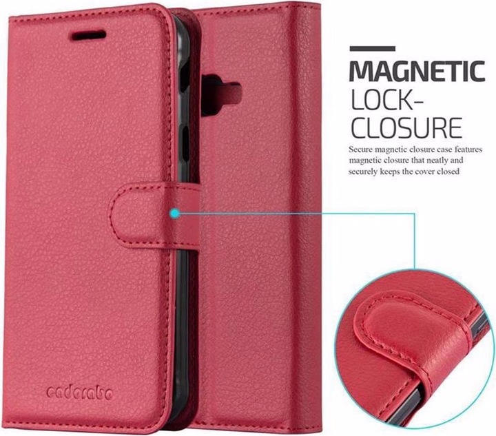 Actual product image Cadorabo Book with stand function cover (Samsung Galaxy Xcover 4s, Samsung Galaxy Xcover 4)