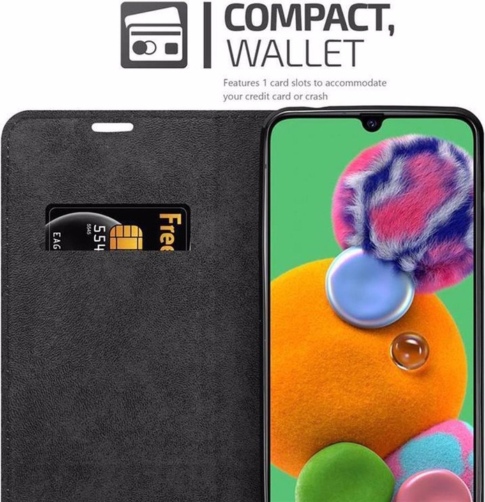 Actual product image Cadorabo Book Invisible Magnet Cover (Samsung Galaxy A90 5G)