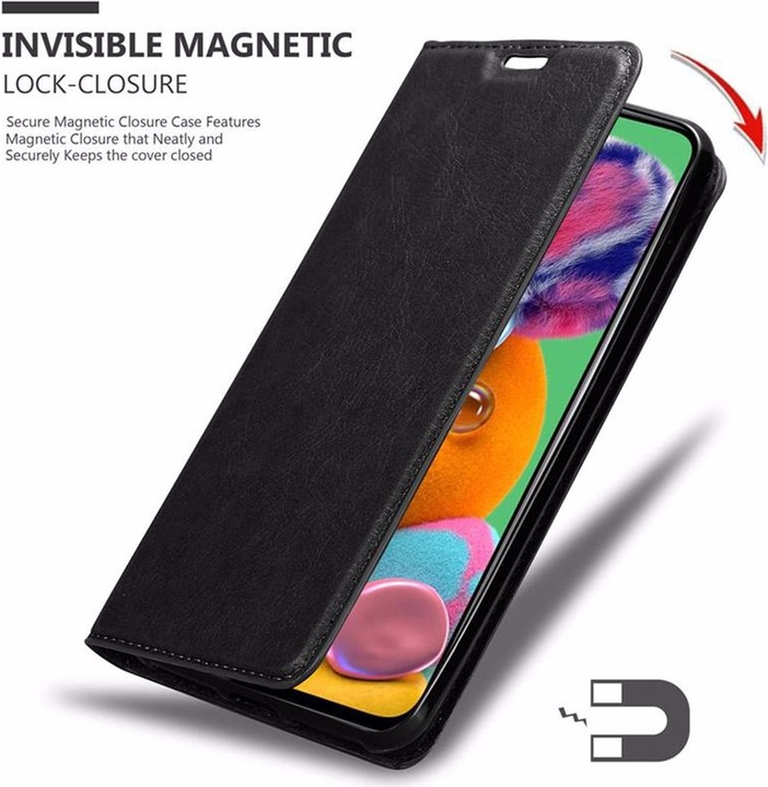 Actual product image Cadorabo Book Invisible Magnet Cover (Samsung Galaxy A90 5G)